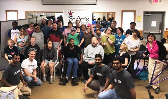 Group photo of clients