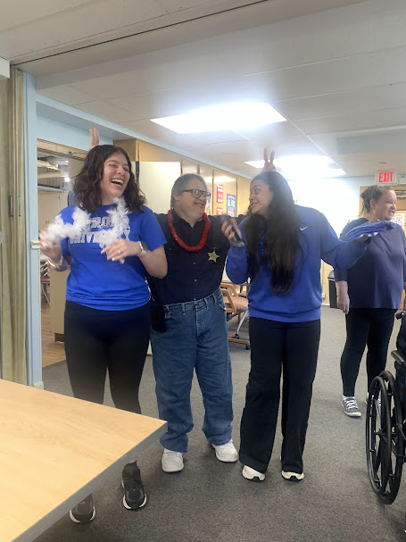 Individuals wearing summer accessories